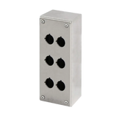 Elfin Push-button enclosure, 6 hole Ø 22, 82x202x85mm - Rubicon Partner Portal